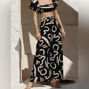 Seven Wonders York Maxi Skirt- black/ sand- XL (US 10)